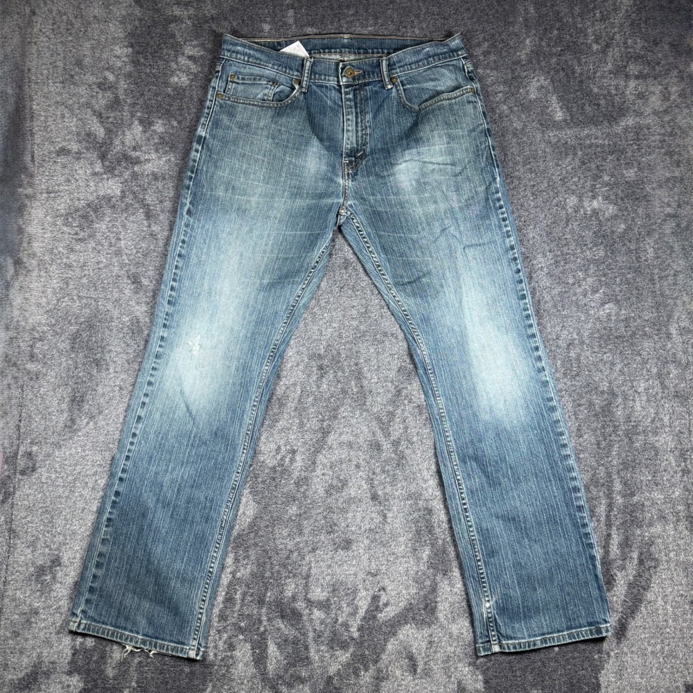 Levis 559 Relaxed Straight Jeans Mens 34x32 Blue Medium Wash Denim Pants
